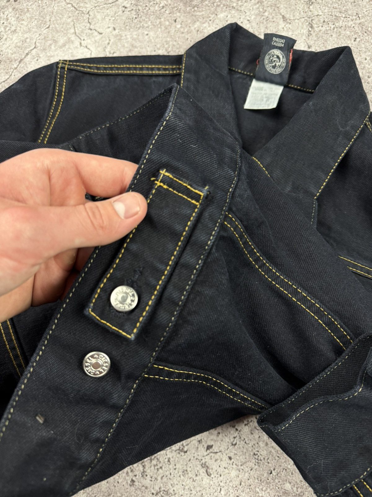 Diesel VINTAGE Y2K DIESEL PATCH DENIM JACKET AVANT GARDE RICK OWENS Size S / US 4 / IT 40 - 8 Thumbnail