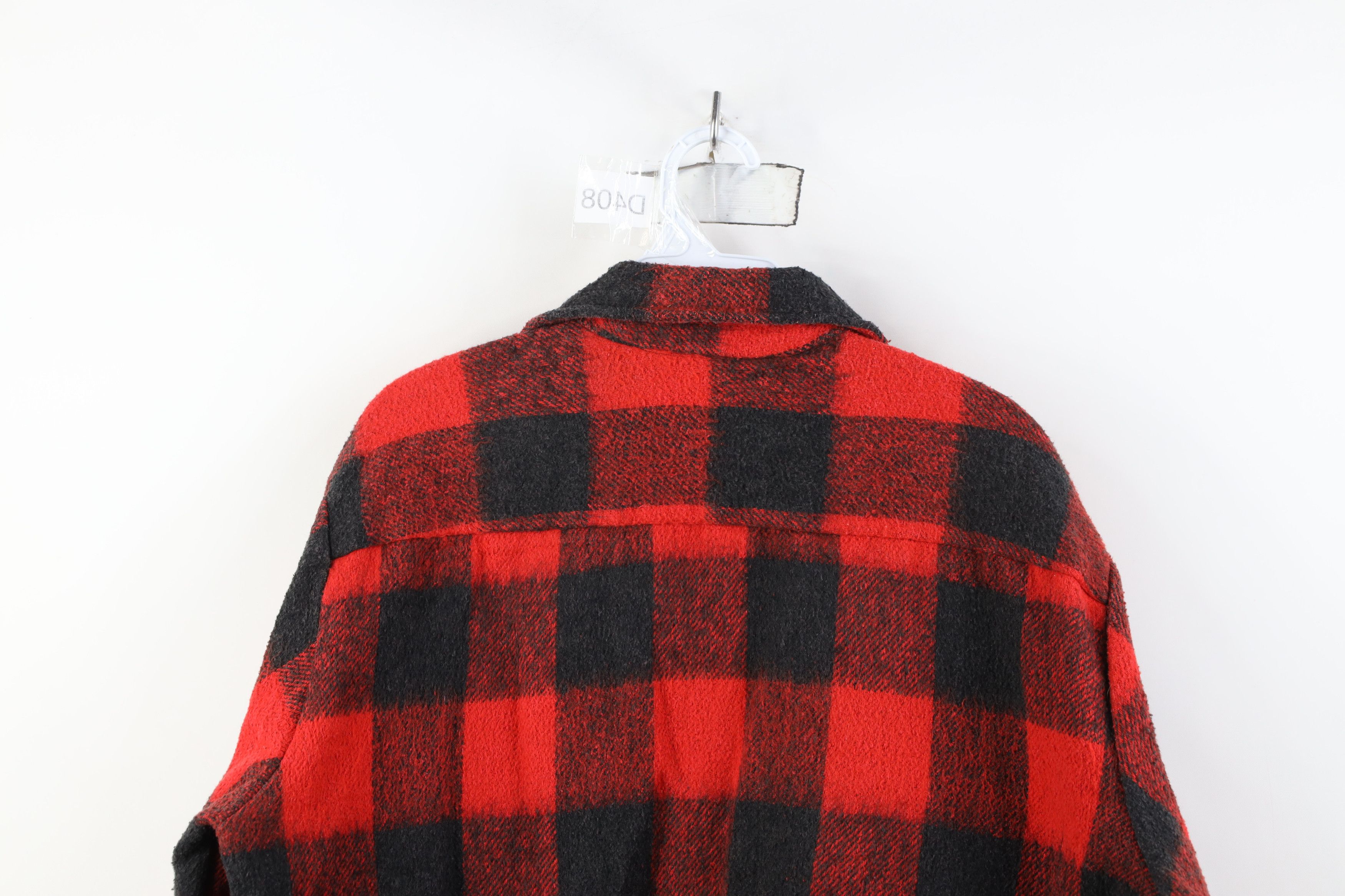 Vintage Vintage 50s 60s Streetwear Flannel Shirt Jacket Jac Plaid Size US L / EU 52-54 / 3 - 14 Thumbnail