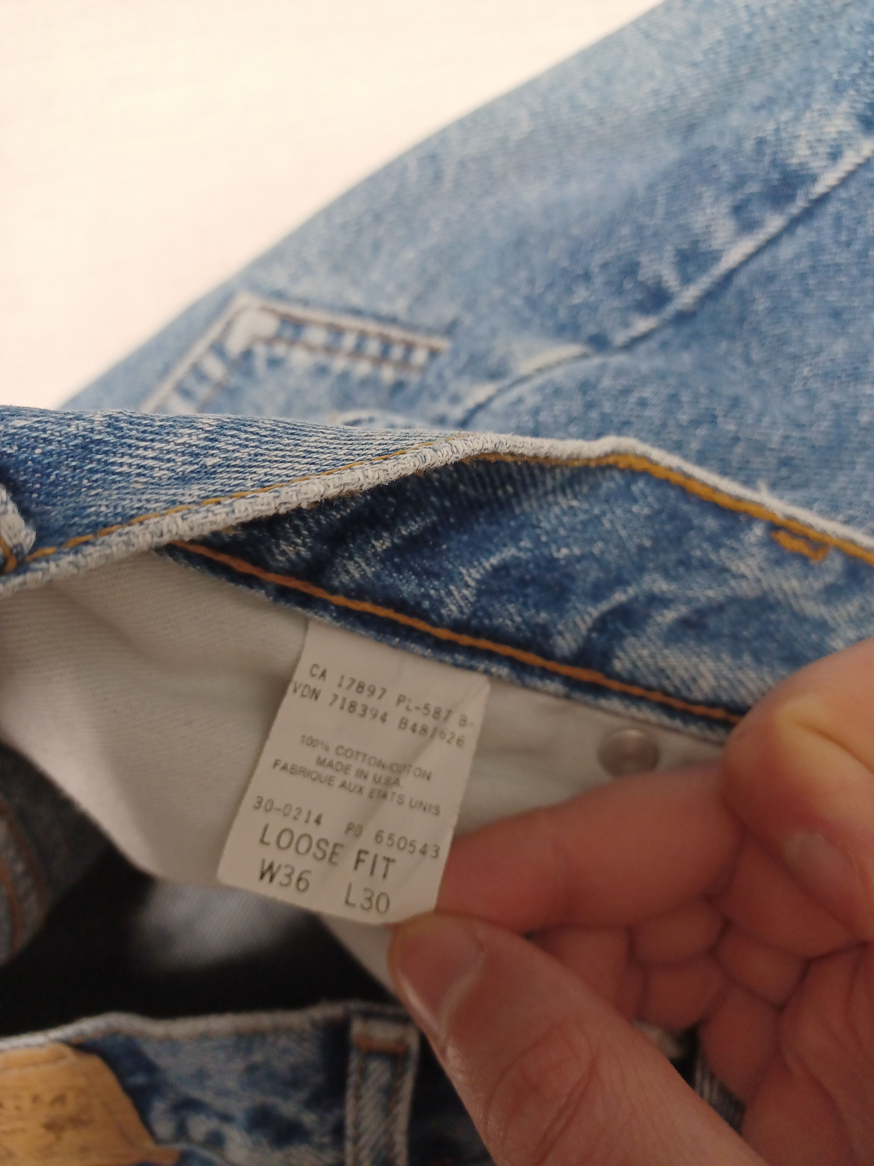 Gap Made in USA 90s vintage GAP loose fit w36 L30 blue jeans Size US 36 / EU 52 - 5 Thumbnail