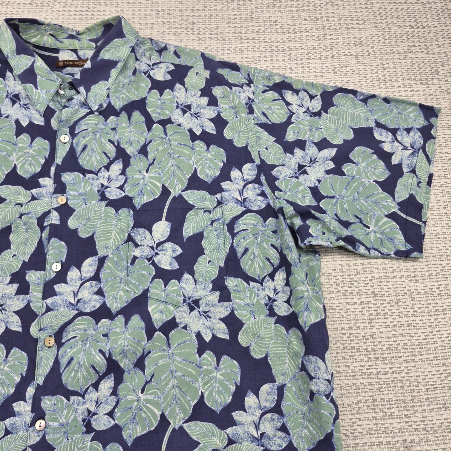 Tori Richard VINTAGE Tori Richard Shirt Mens 2XL Hawaiian Button Up Aloha Floral Cotton Lawn USA Made Size US XXL / EU 58 / 5 - 2 Thumbnail