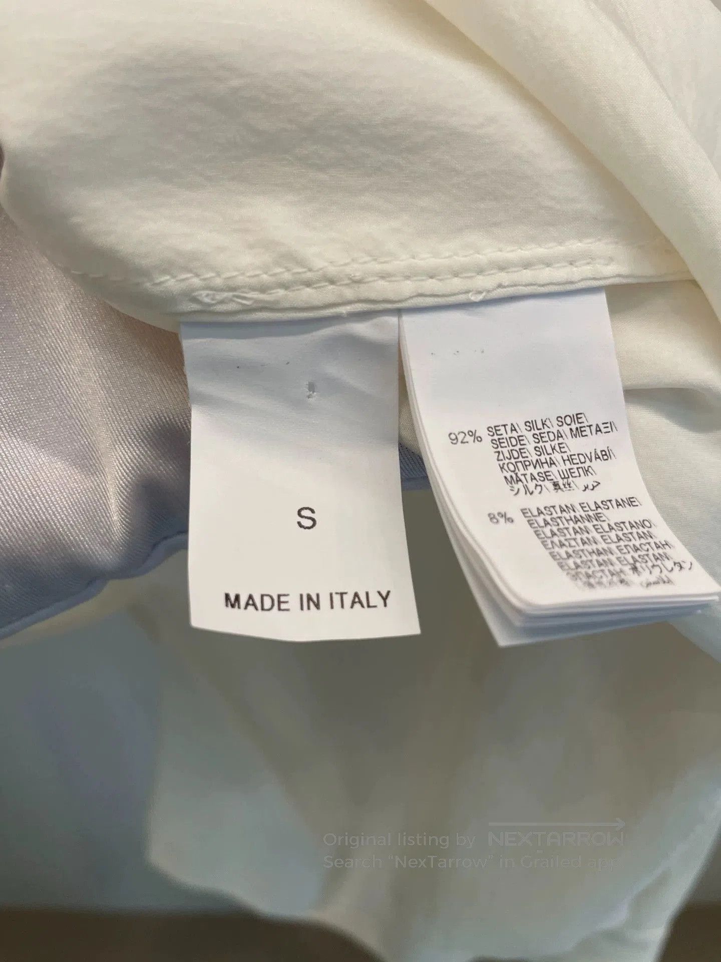 Brunello Cucinelli Brunello Cucinelli White Silk Shirt S. Size US S / EU 44-46 / 1 - 4 Thumbnail