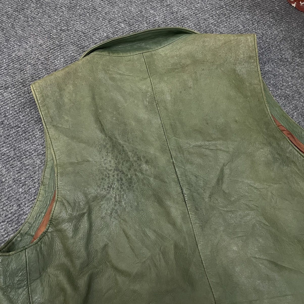 Designer × Genuine Leather Vintage Brigitte Na Patina Genuine Leather Vest France Made Size US S / EU 44-46 / 1 - 11 Thumbnail