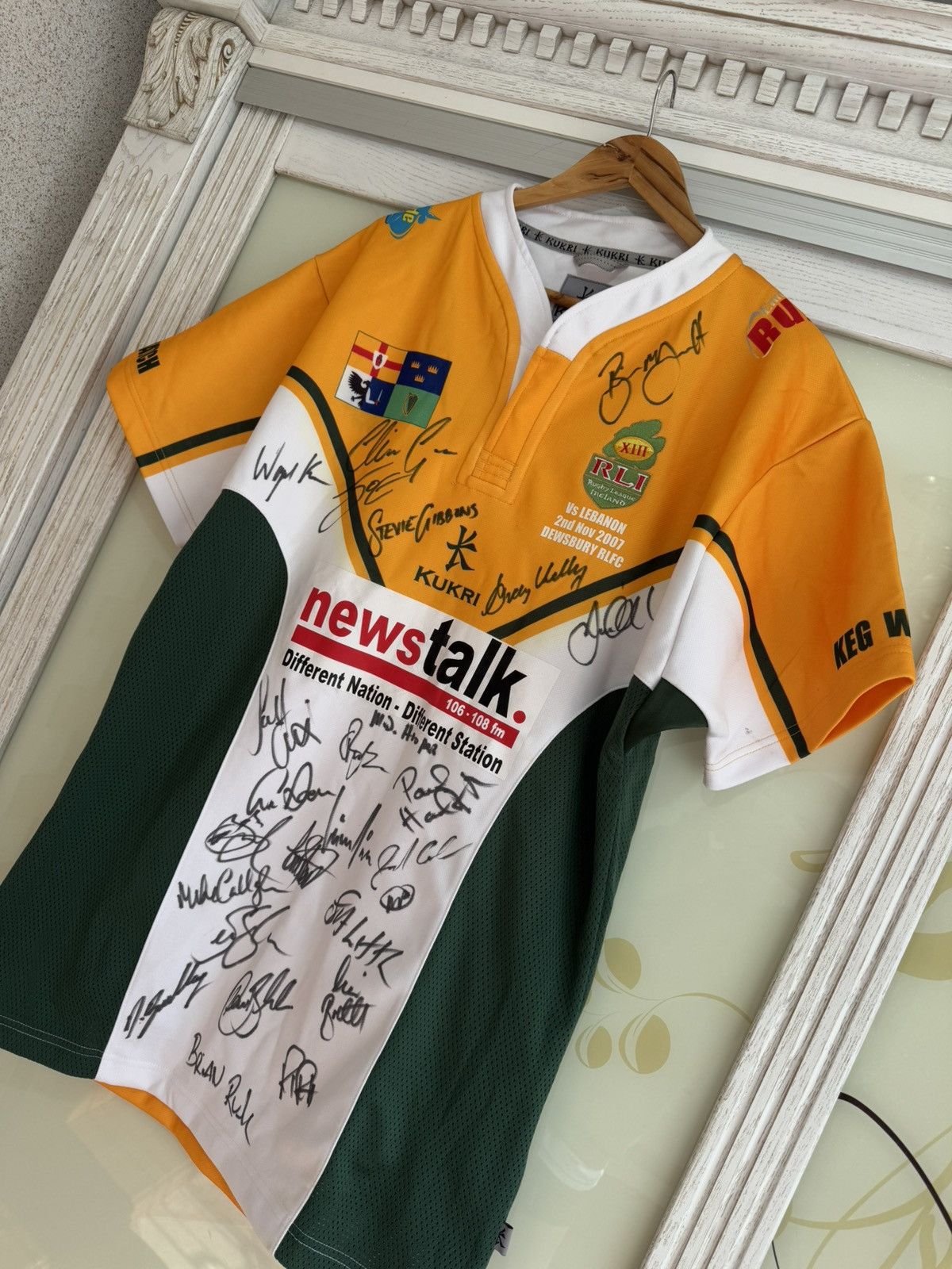 Other Rare Ireland vs Lebanon 2007 Signed Rugby Jersey Vintage Kit Size US XXL / EU 58 / 5 - 5 Thumbnail