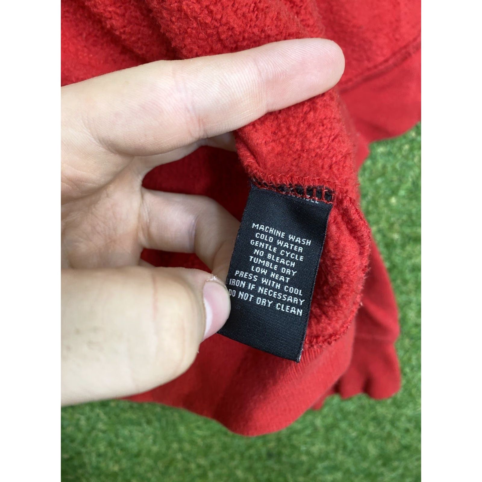 Polo Ralph Lauren VINTAGE Polo Ralph Lauren Hoodie Womens Large Full Zip Sweatshirt Crop 90s Polo Ralph Lauren Logo Red Knit Zip Pockets Hooded Casual Womens Size L / US 10 / IT 46 - 7 Thumbnail
