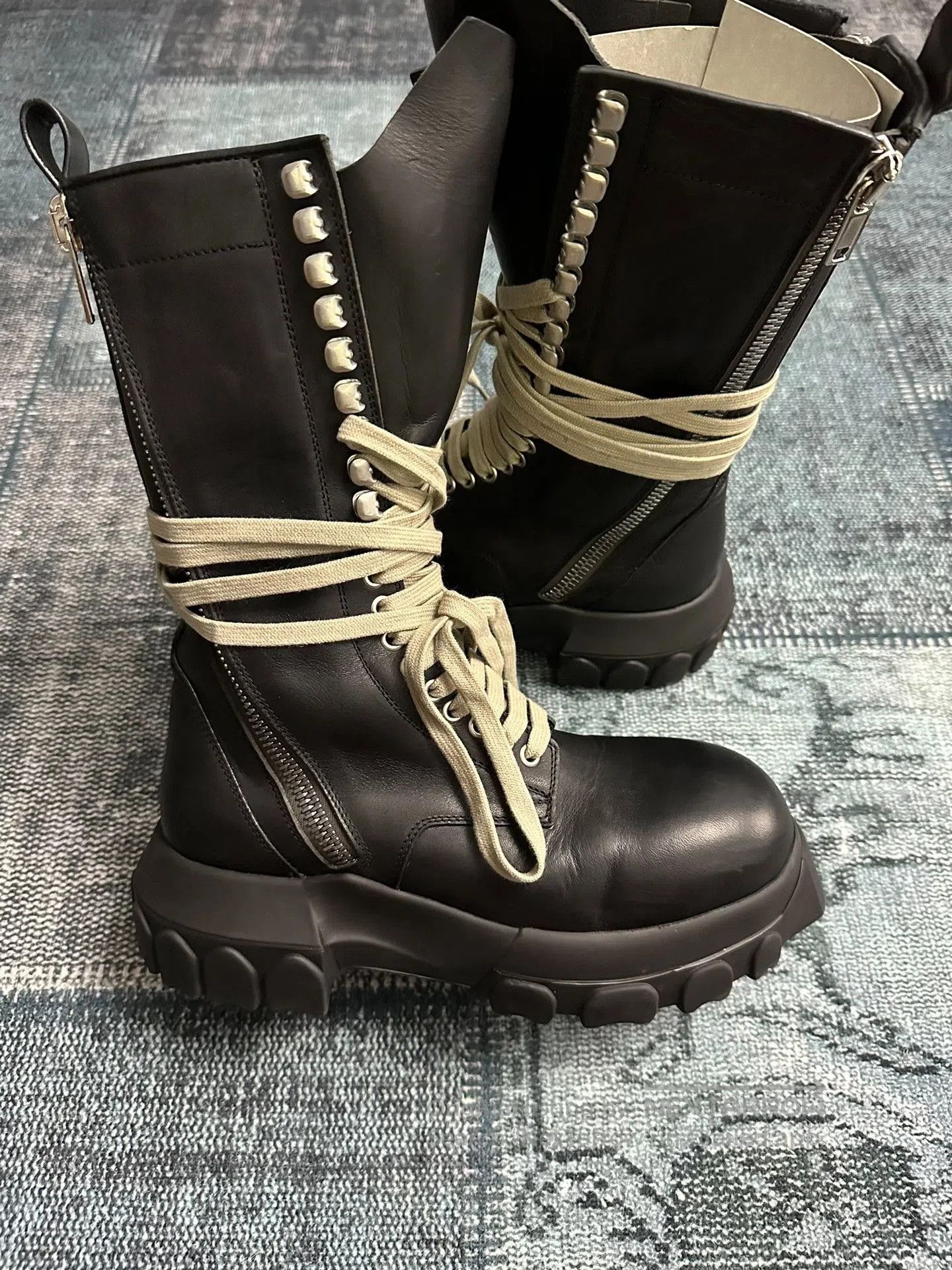 Rick Owens Rick Owens Octopus Strap Combat Boots. Size US 8 / IT 38 - 4 Thumbnail