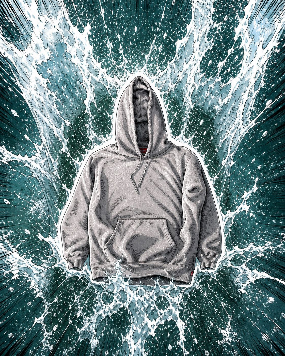 Supreme Supreme FW21 Reflective Small Box Hoodie Heather Grey XL Size US XL / EU 56 / 4 - 9 Thumbnail