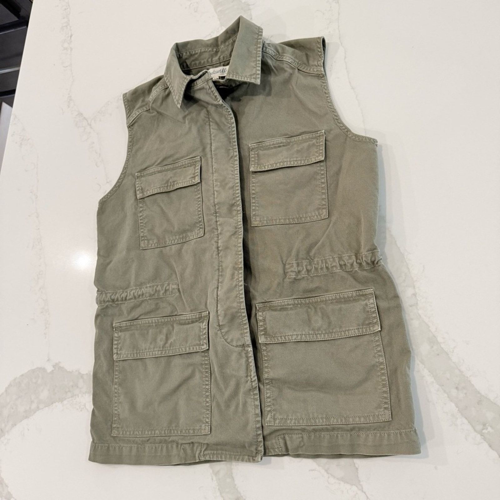 Madewell Madewell Military Oversized Cargo Vest Womens XS ArmyGreen Size XS / US 0-2 / IT 36-38 - 3 Thumbnail