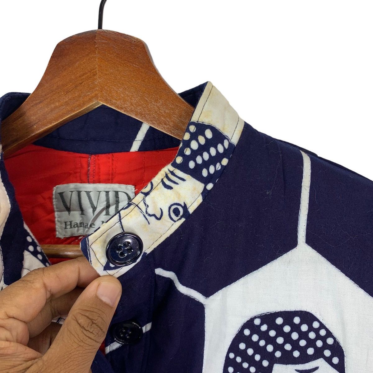 Hanae Mori VINTAGE VIVID HANAE MORI JAPANESE BRAND SUMO BUTTON JACKET Size US M / EU 48-50 / 2 - 11 Thumbnail