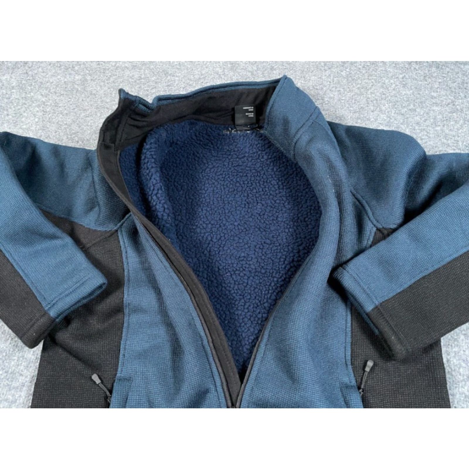 Spyder Spyder Foremost Jacket Adult M Blue Sherpa Lined Zip Short Stand-Up Collar Embroidered 90s Retro Fleece Size US M / EU 48-50 / 2 - 7 Thumbnail