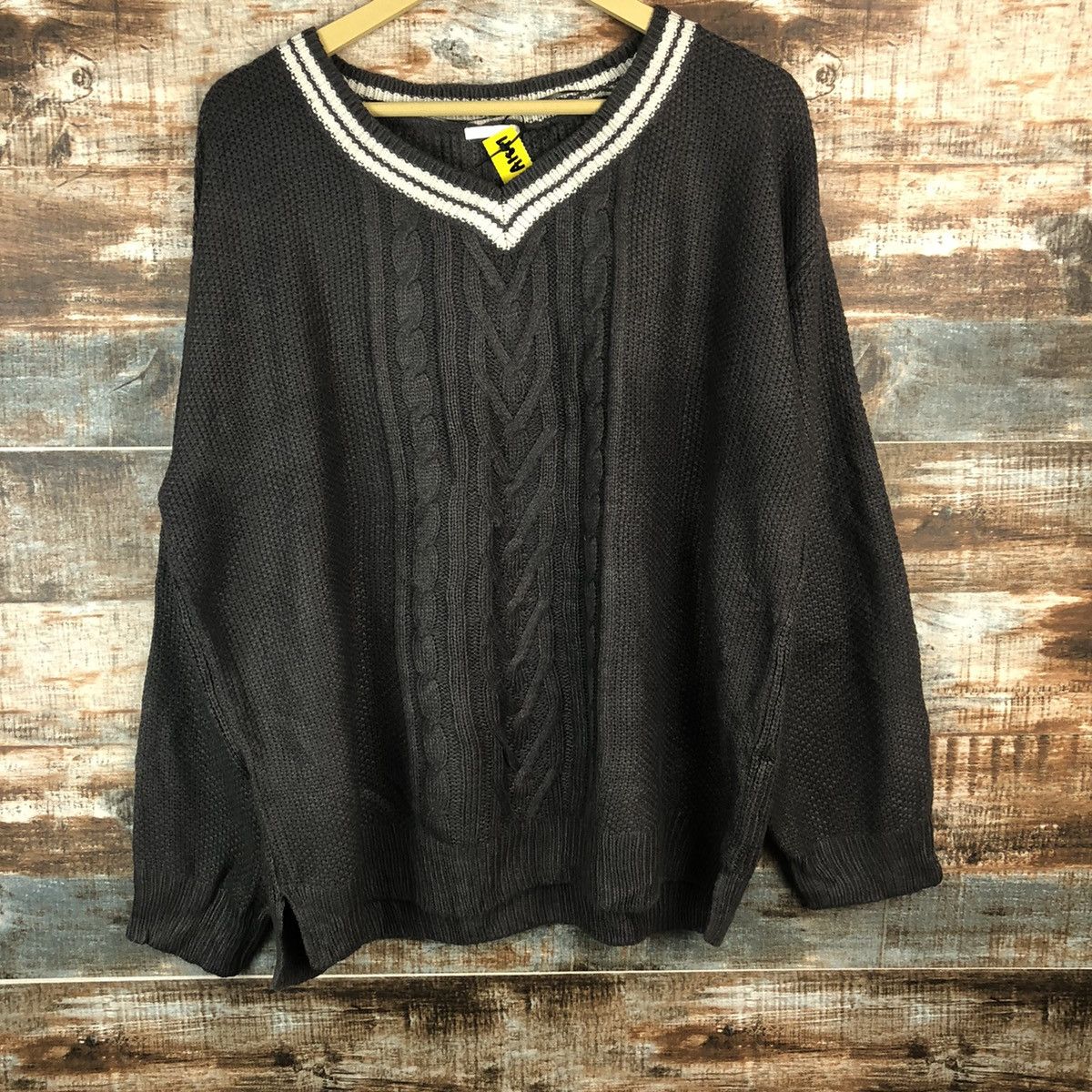 GU × Homespun Knitwear GU japan Grey vintage Knitwear #A1897 Size XL / US 12-14 / IT 48-50 - 3 Thumbnail
