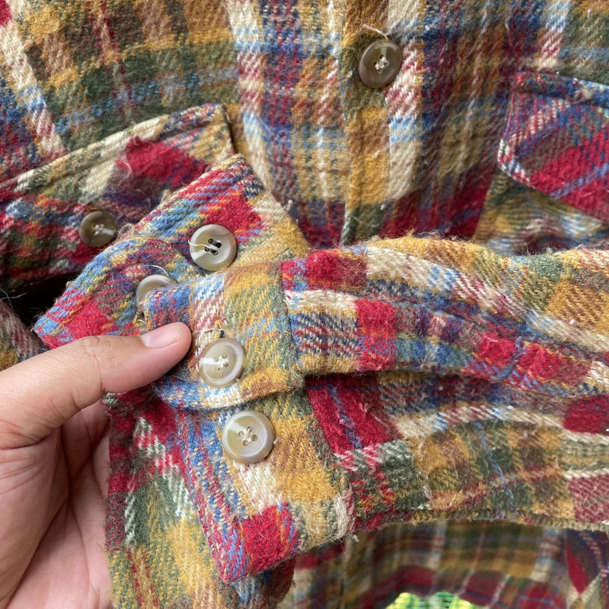 Japanese Brand × Vintage 🔥🇯🇵Paradise Retro Checkerd Western Wool Flannel Jacket Size US M / EU 48-50 / 2 - 7 Thumbnail
