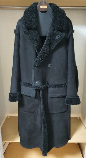 Tom Ford o1sm1stk0824 Suede Shearling Low Cut Double Mustang Coat Size US M / EU 48-50 / 2 - 1 Thumbnail