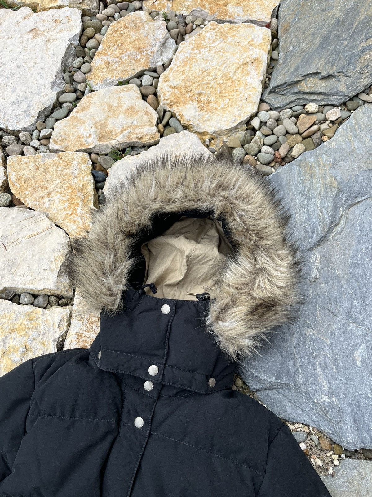 Vintage Polo Ralph Lauren Denim & Supply down jacket fur y2k