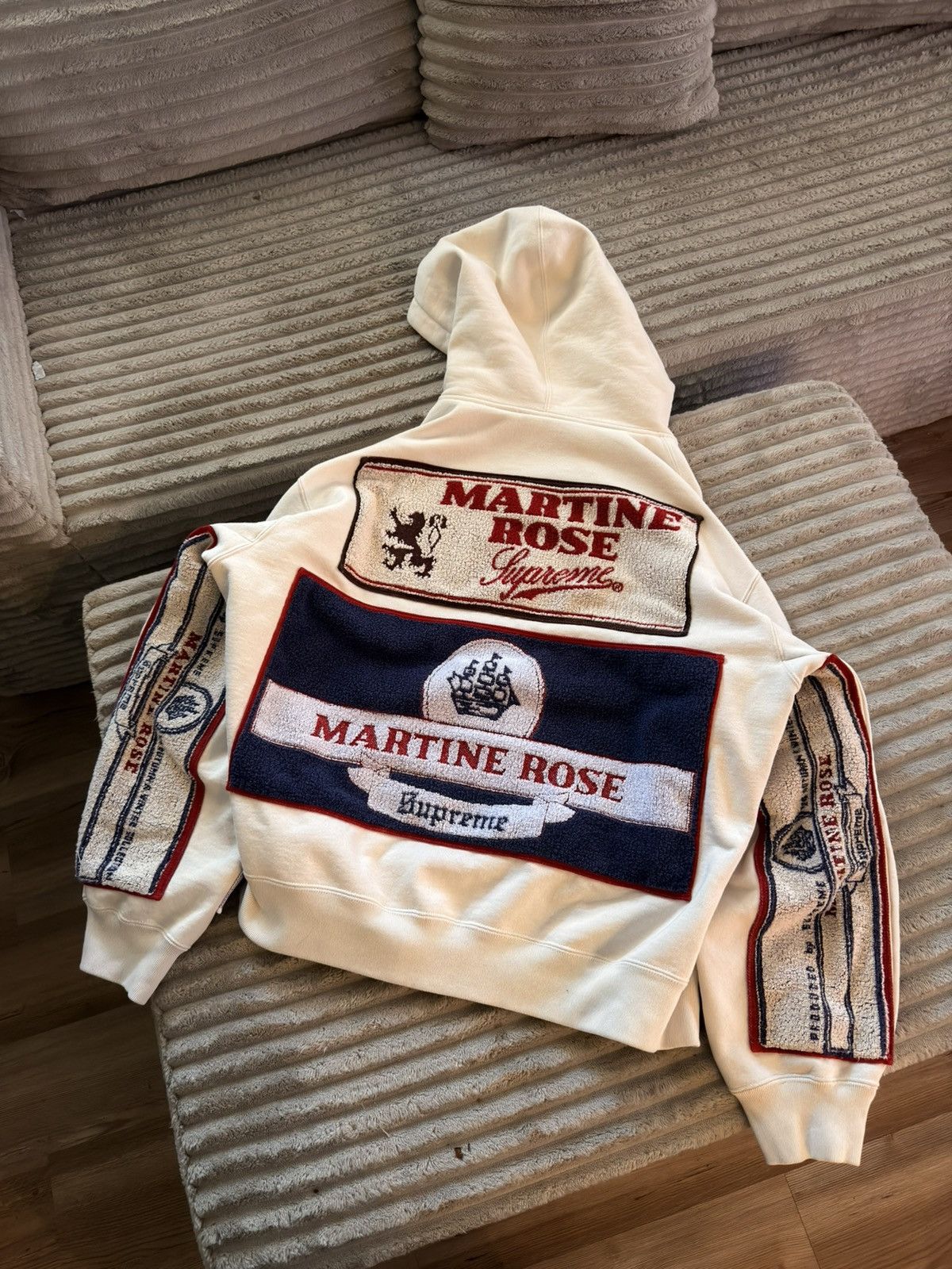 Martine Rose × Supreme Supreme x Martine Rose Towel Zip Up Hooded Sweatshirt Size US L / EU 52-54 / 3 - 1 Thumbnail