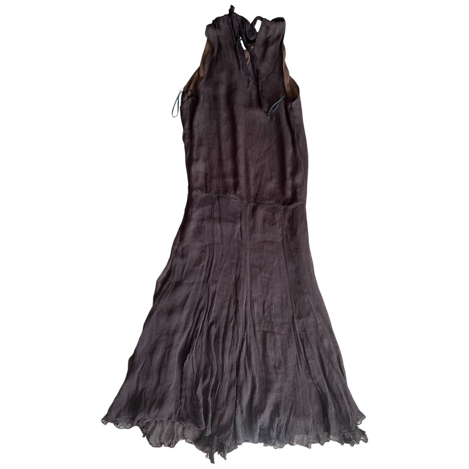 Zara Zara Woman Brown Halter Knee Midi Dress, M Size M / US 6-8 / IT 42-44 - 1 Thumbnail