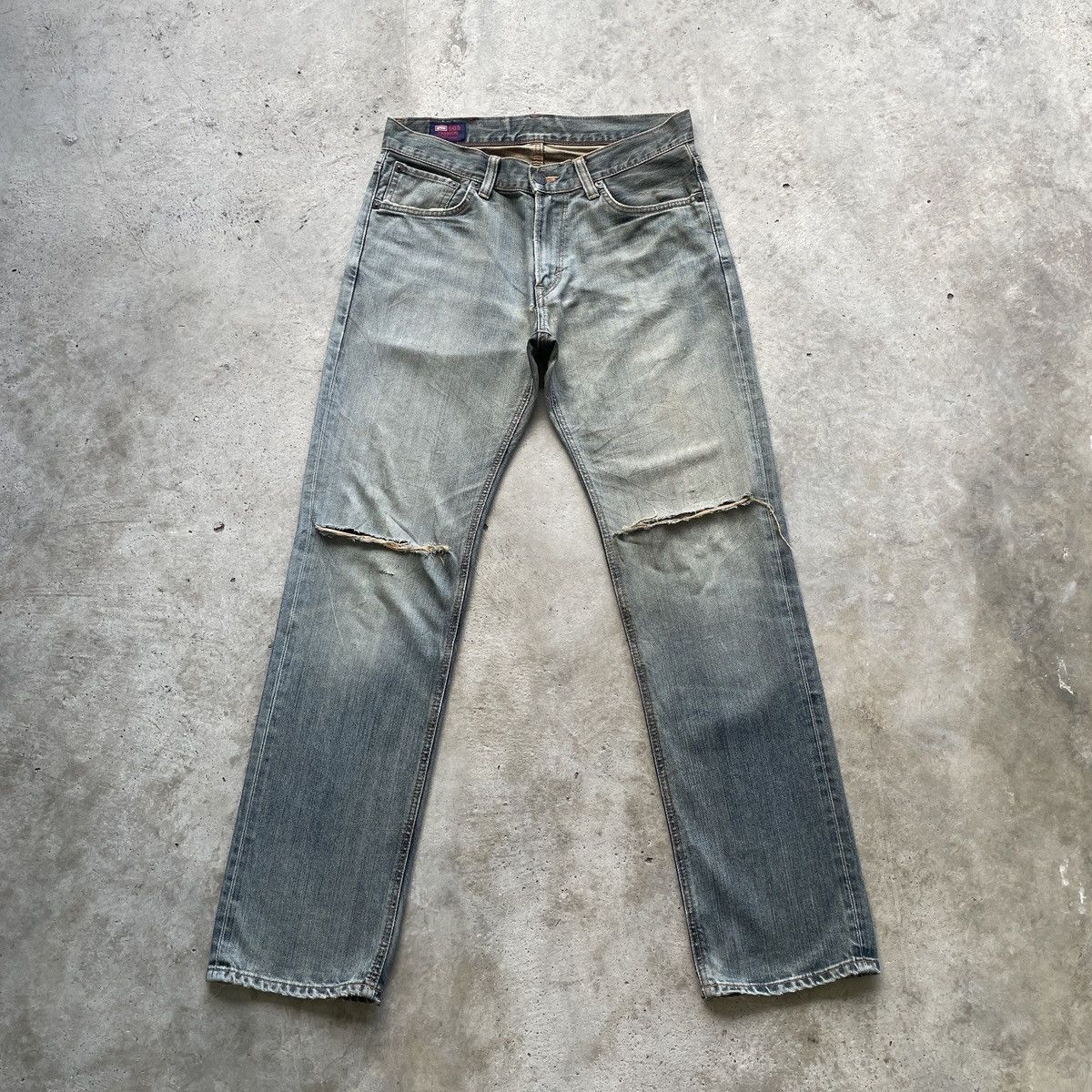 Vintage Edwin 503 Ripped Jeans Faded Distressed Denim Pants