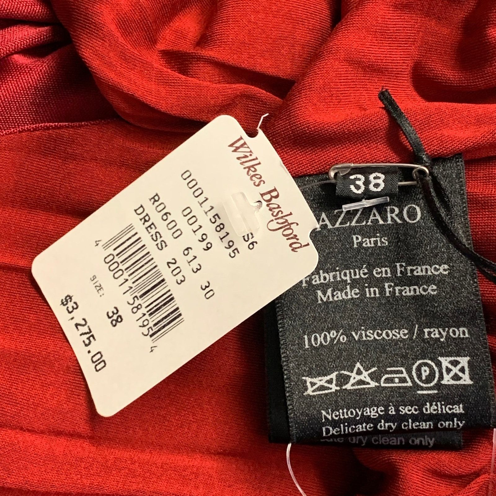 Azzaro AZZARO PARIS Woven Red Knee Length Cocktail Dress Size S / US 4 / IT 40 - 8 Thumbnail