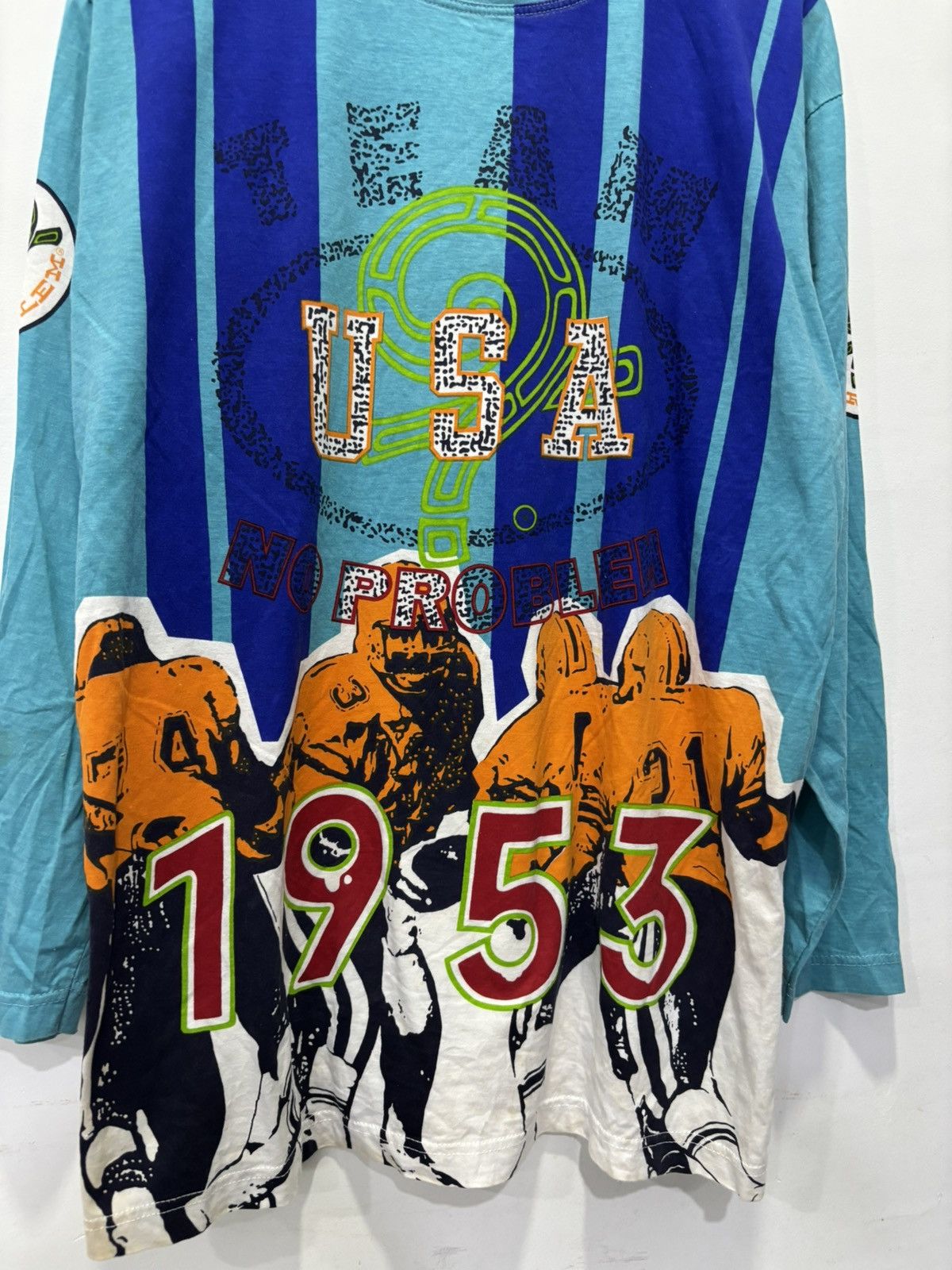 NFL × Vintage Vintage No Problem Team USA NFL AOP Tshirt Size US XL / EU 56 / 4 - 3 Thumbnail