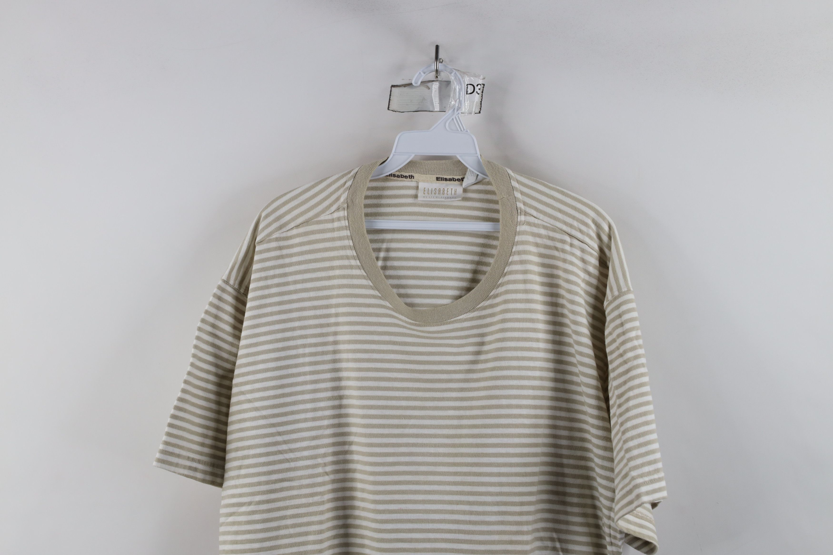 Vintage Vintage 90s Streetwear Blank Striped Short Sleeve T-Shirt Size 3XL / US 20-22 - 2 Thumbnail