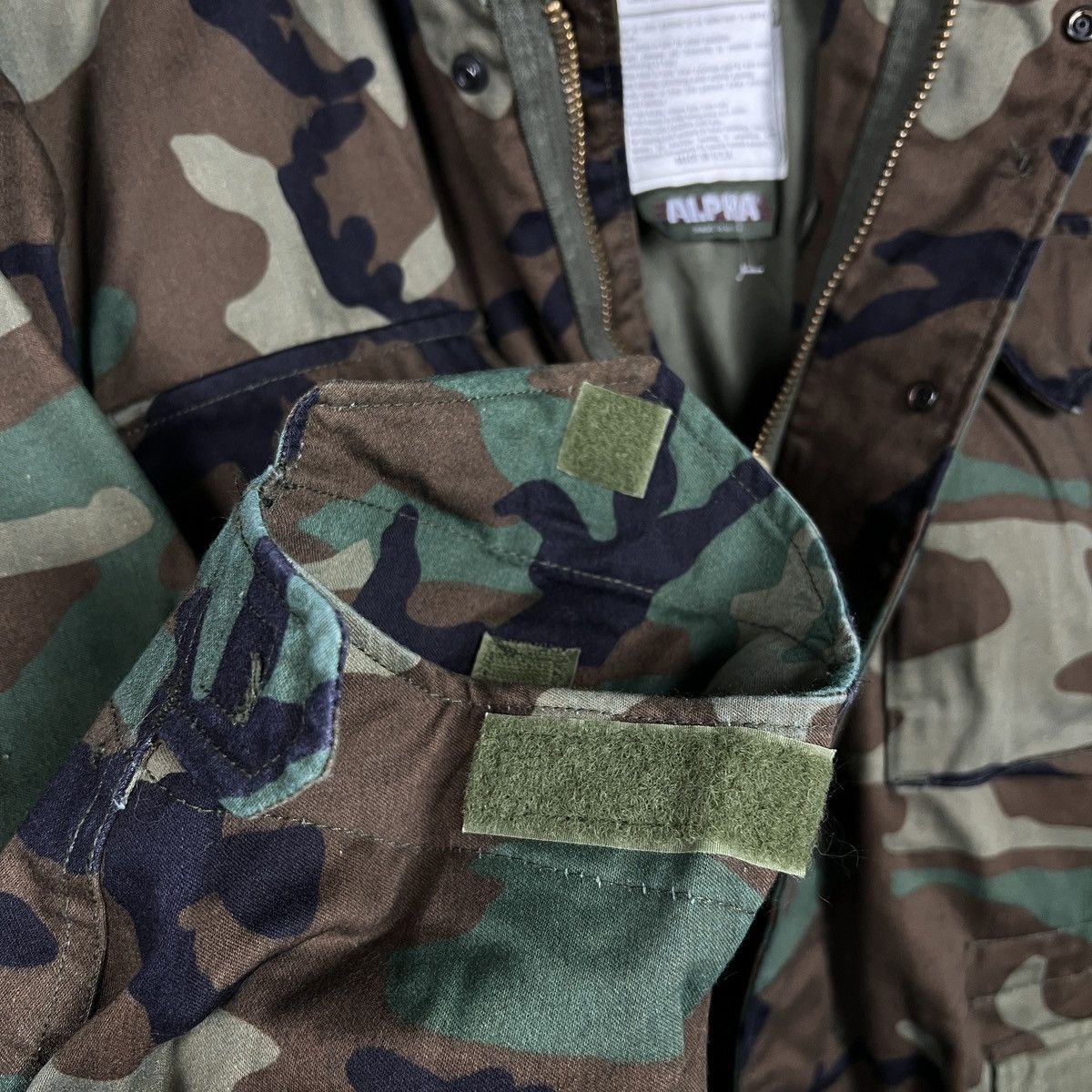 Alpha Industries Vintage Alpha Industries M-65 Field Jacket Woodland Camo 90s Size US M / EU 48-50 / 2 - 7 Thumbnail