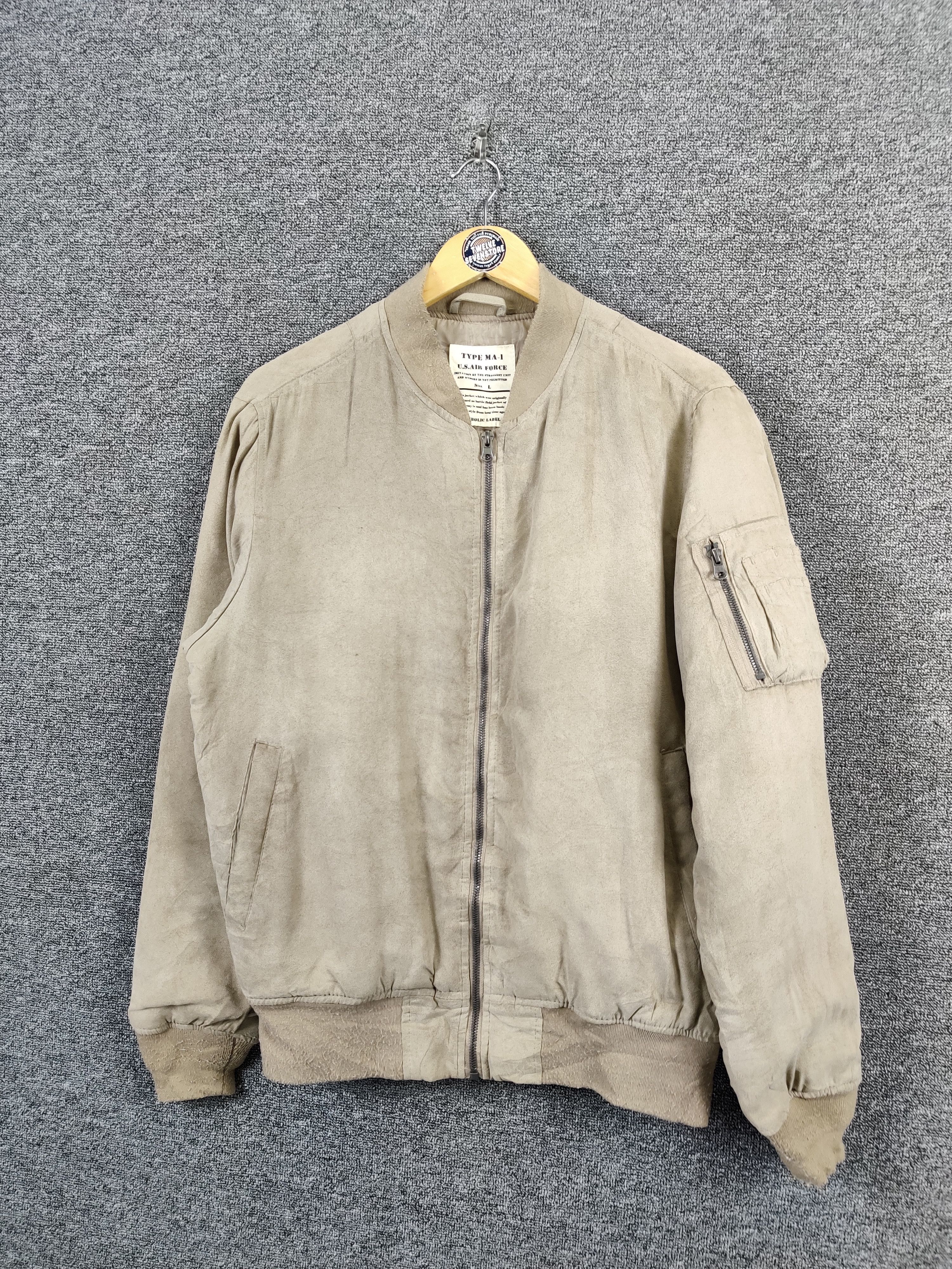 Vintage Vintage U.S. Air Force Ma-1 Flight Bomber Jacket Size US L / EU 52-54 / 3 - 2 Thumbnail