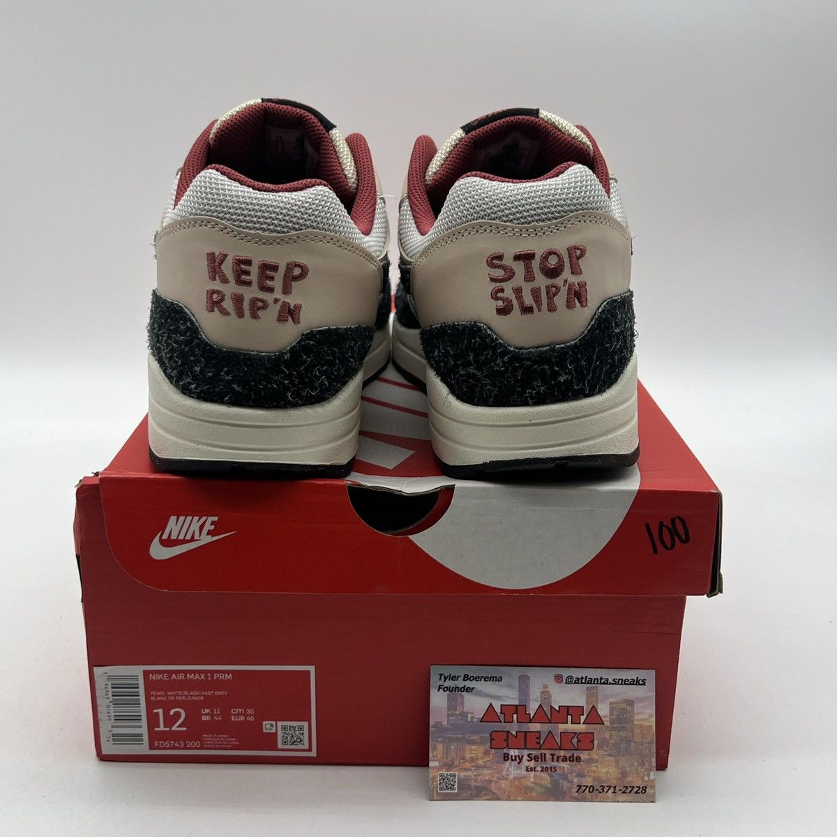 Nike Air max 1 keep rippin stop slippin 2.0 Size US 12 / EU 45 - 3 Thumbnail