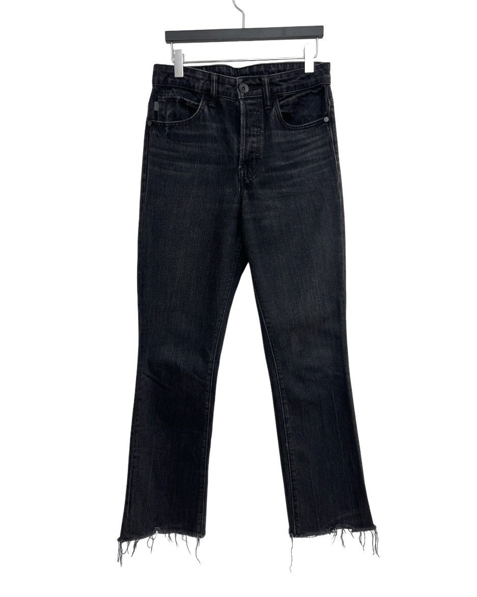 Helmut Lang Helmut Lang HIGH RISE RAW CROP Black Denim Size 25" / US 0 / IT 36 - 1 Thumbnail