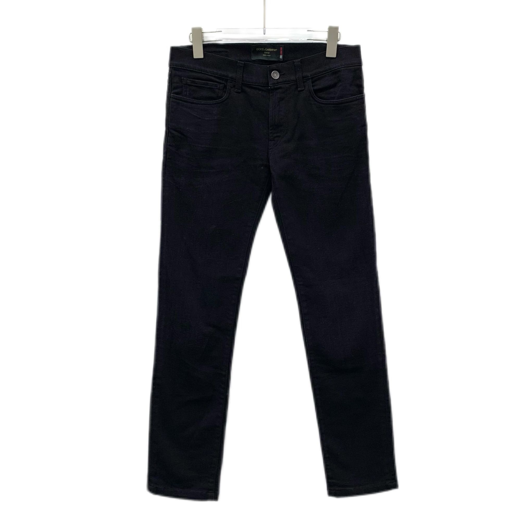 Dolce & Gabbana Dolce & Gabbana Black Denim Slim-Fit Stretch Jeans Size 44 M Size US 44 / EU 60 - 1 Thumbnail
