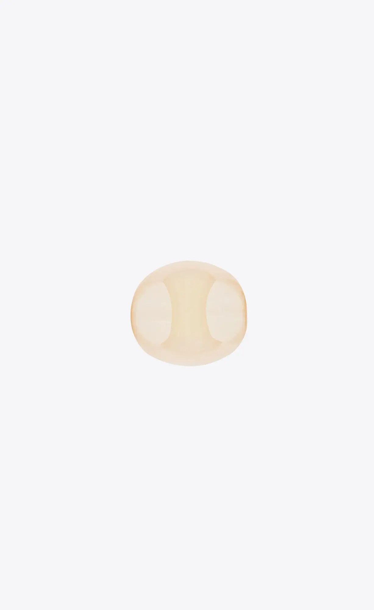 Saint Laurent Paris o1s1wg110325 Size: 07 / 731952 Egg Ring In Resin Milky Ivory Size ONE SIZE - 4 Thumbnail