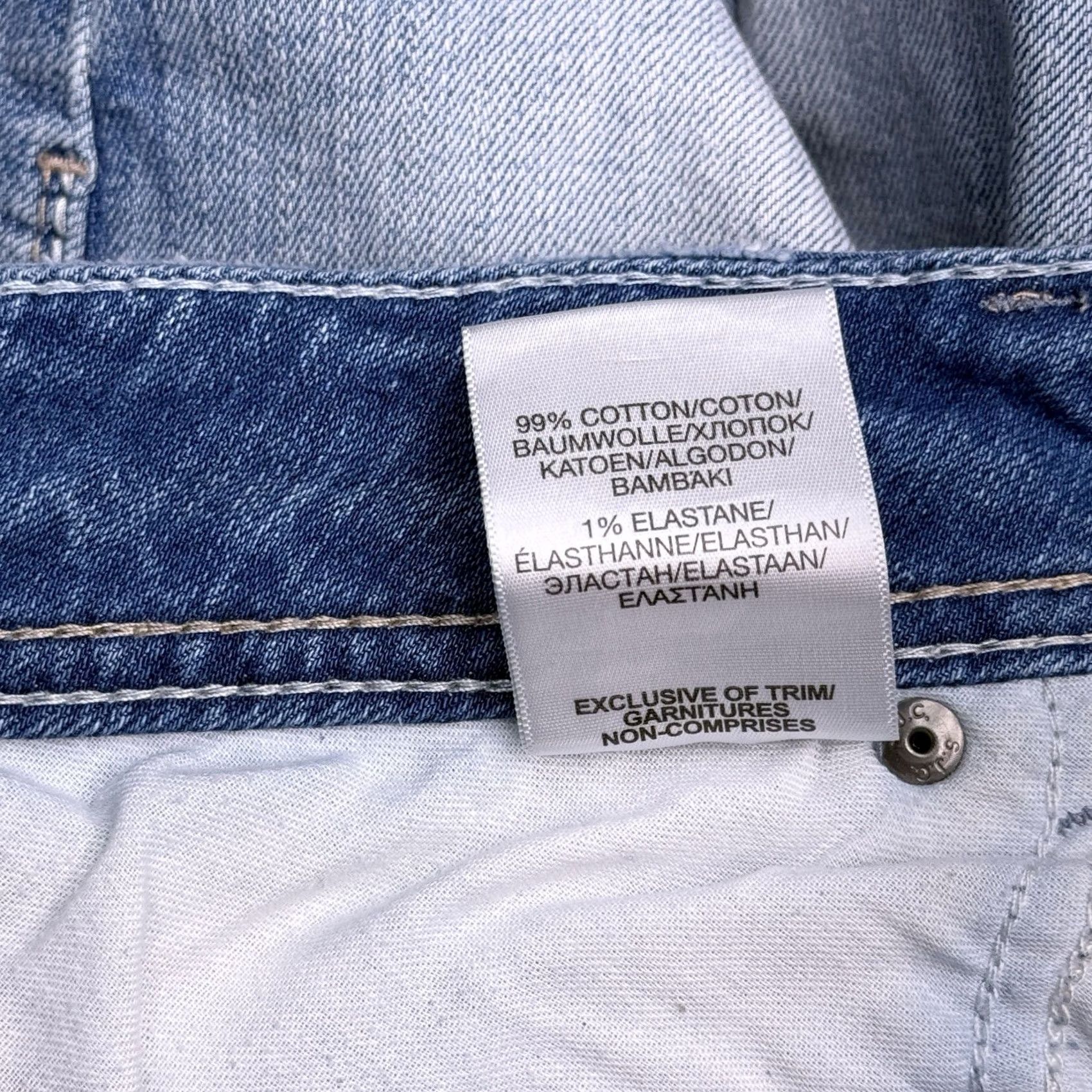 Silver Jeans Co. Silver Jeans Bermuda Shorts Womens W33 L11 Mid Rise Stretch Denim 5-Pocket Blue Cotton Elastane Regular Summer Size 24" / US 00 / IT 34 - 6 Thumbnail