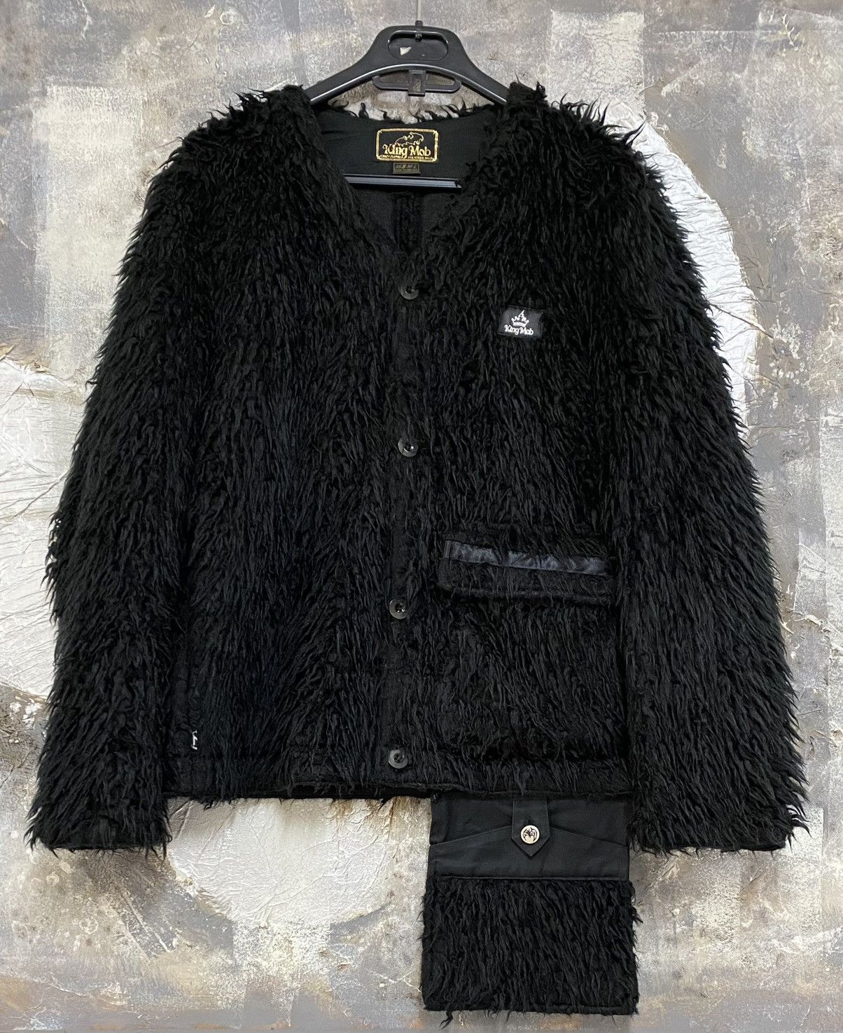 image of Seditionaries King Mob Fluffy Jacket in Black, Men's (Size Small)
