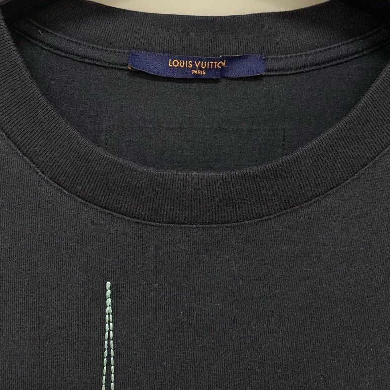 Louis Vuitton Louis Vuitton Black short-sleeved T-shirt Size US XL / EU 56 / 4 - 2 Thumbnail