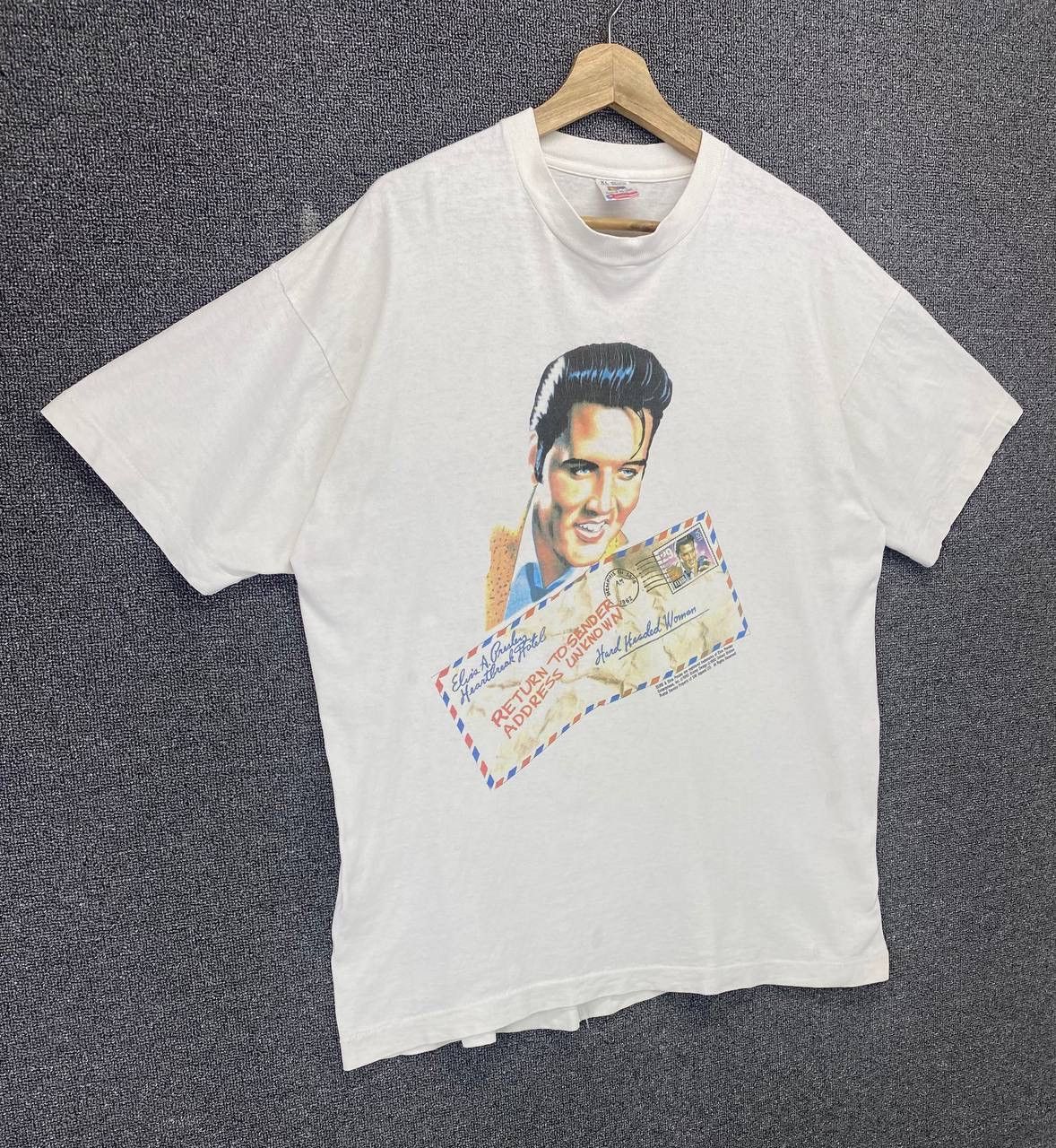 Band Tees × Vintage Vintage Elvis Presley Punk Rock Band Tee T Shirts Size US XL / EU 56 / 4 - 2 Thumbnail