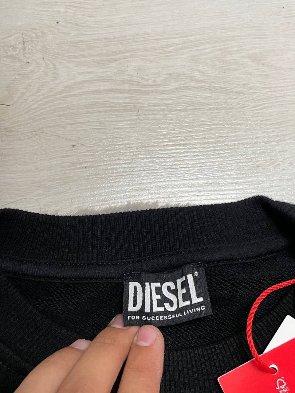 Diesel Diesel New Sweatshirt Hooded Big CENTER Logo Y2k Size US S / EU 44-46 / 1 - 8 Thumbnail