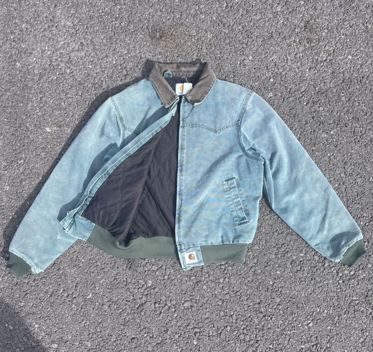 Carhartt 90’s Carhartt J14 HTG Green Santa Fe Bomber Jacket Size US M / EU 48-50 / 2 - 4 Thumbnail