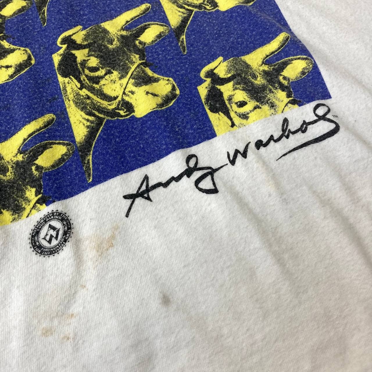 Andy Warhol Vintage 90s Andy Warhol Foundation Cows Art Tee Size US XL / EU 56 / 4 - 4 Thumbnail