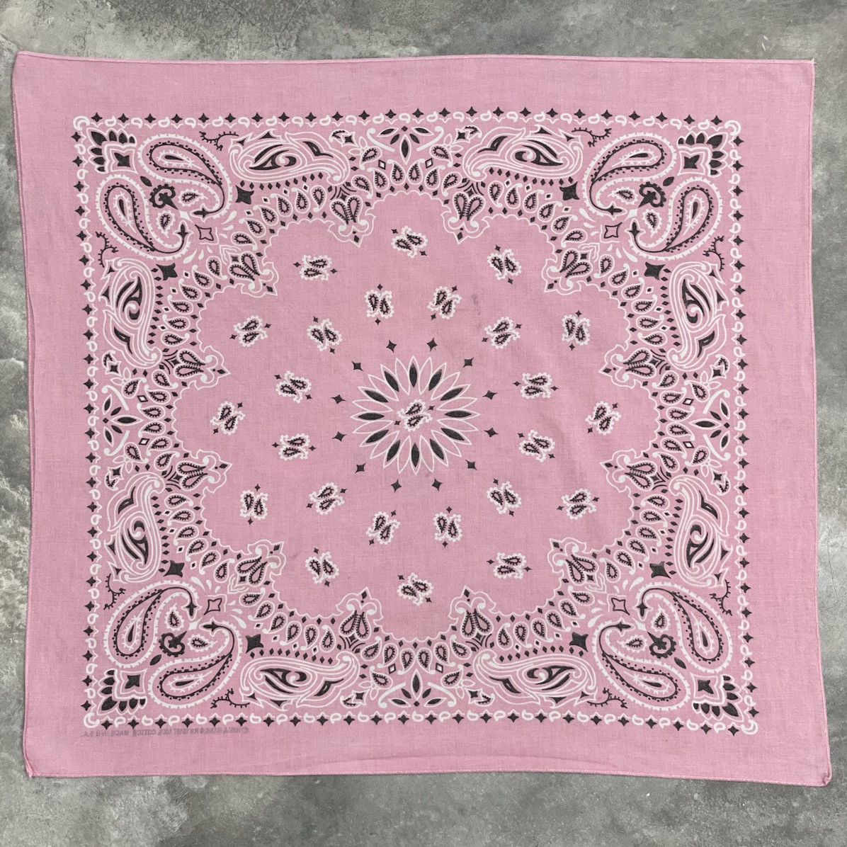 Cowboy Equipment × Vintage Made In USA Fast Have A Hank Handkerchief Bandana Scarf Pink Size ONE SIZE - 4 Thumbnail