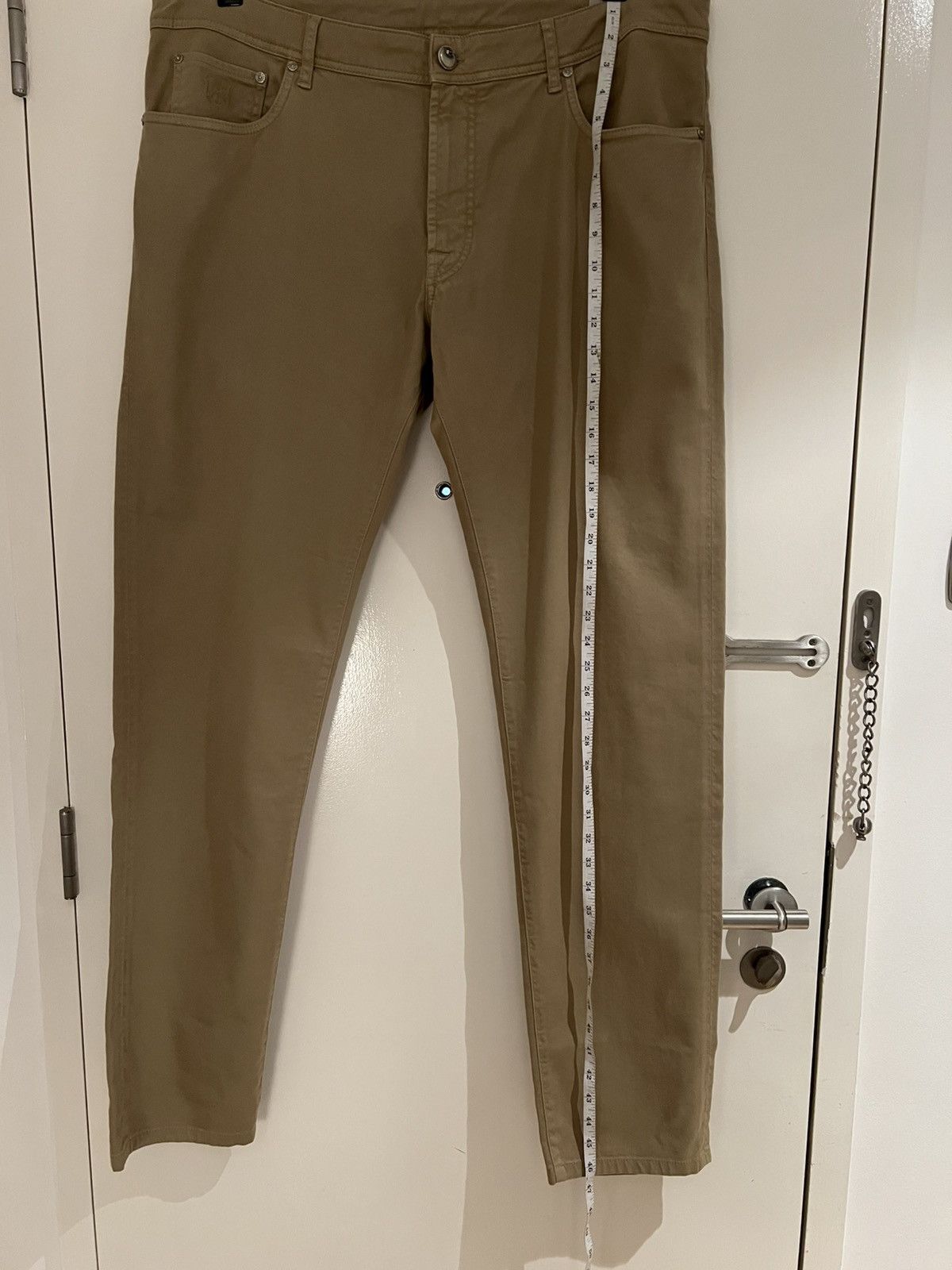 Corneliani CORNELIANI Dyed Beige 40 Regular stretch-denim blend jeans Size US 40 / EU 56 - 8 Thumbnail