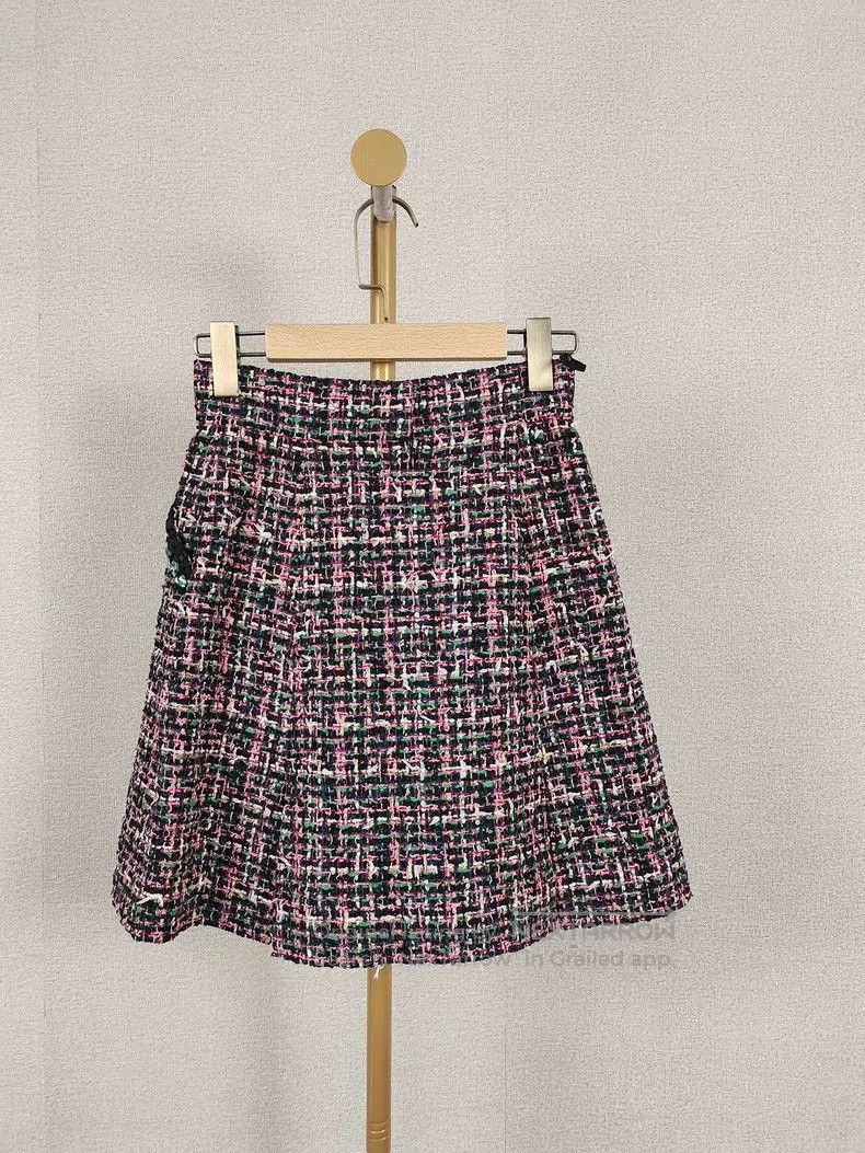 Chanel Chanel Tweed Midi Skirt Size 34. Size US 34 / EU 50 - 2 Thumbnail