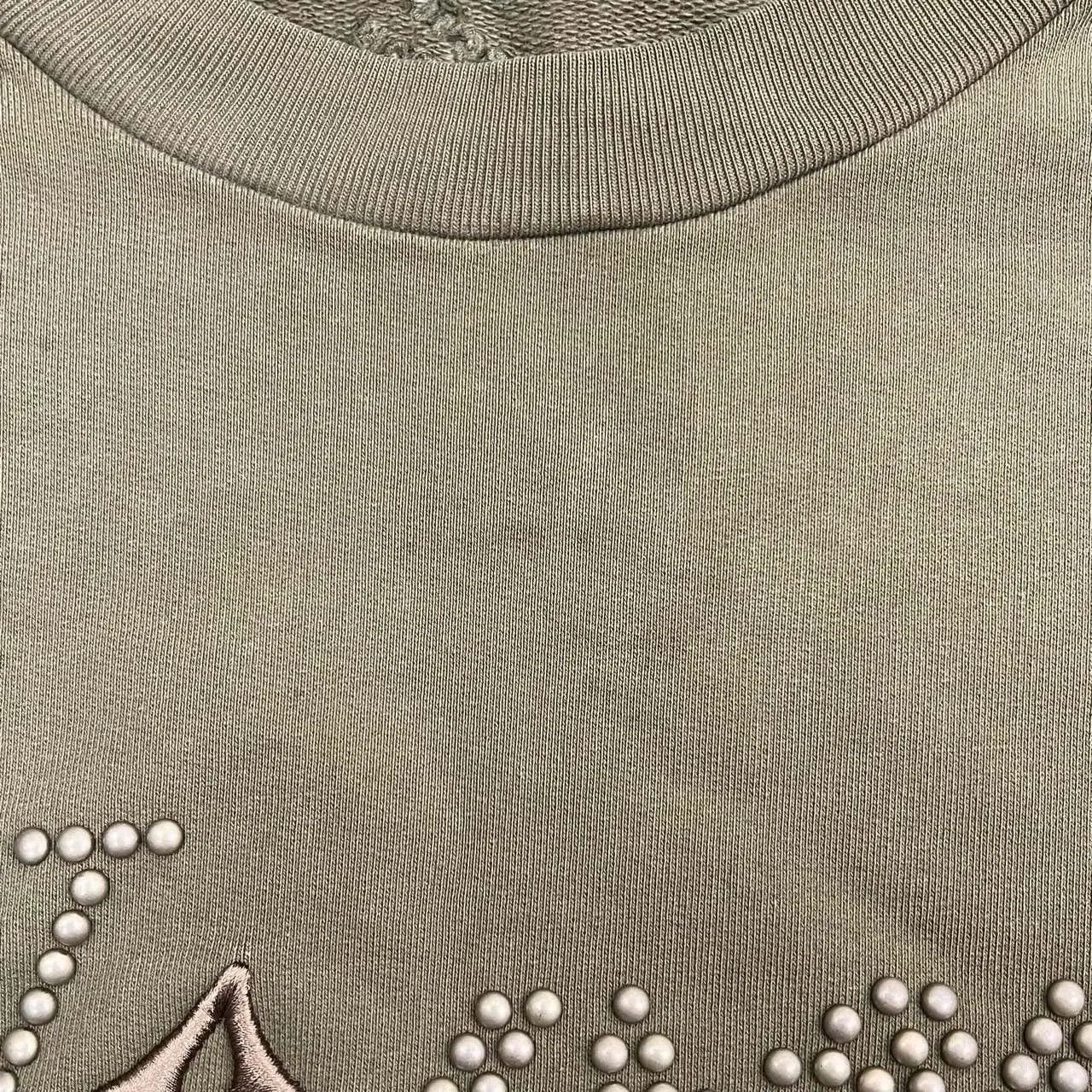 Louis Vuitton LV x Pharrell Military Green Logo Sweatshirt. Size US XXL / EU 58 / 5 - 9 Thumbnail