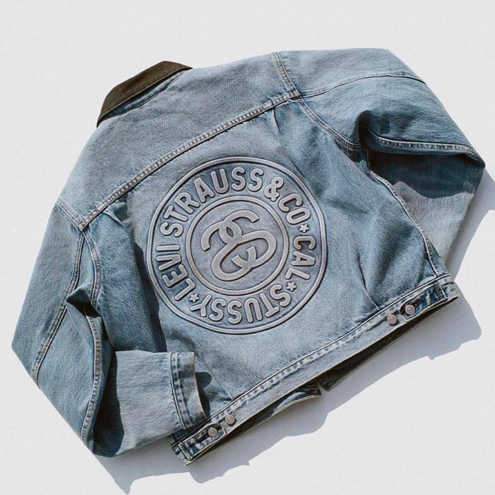 Stussy Stussy x Levi's Embossed Trucker Jacket | Grailed