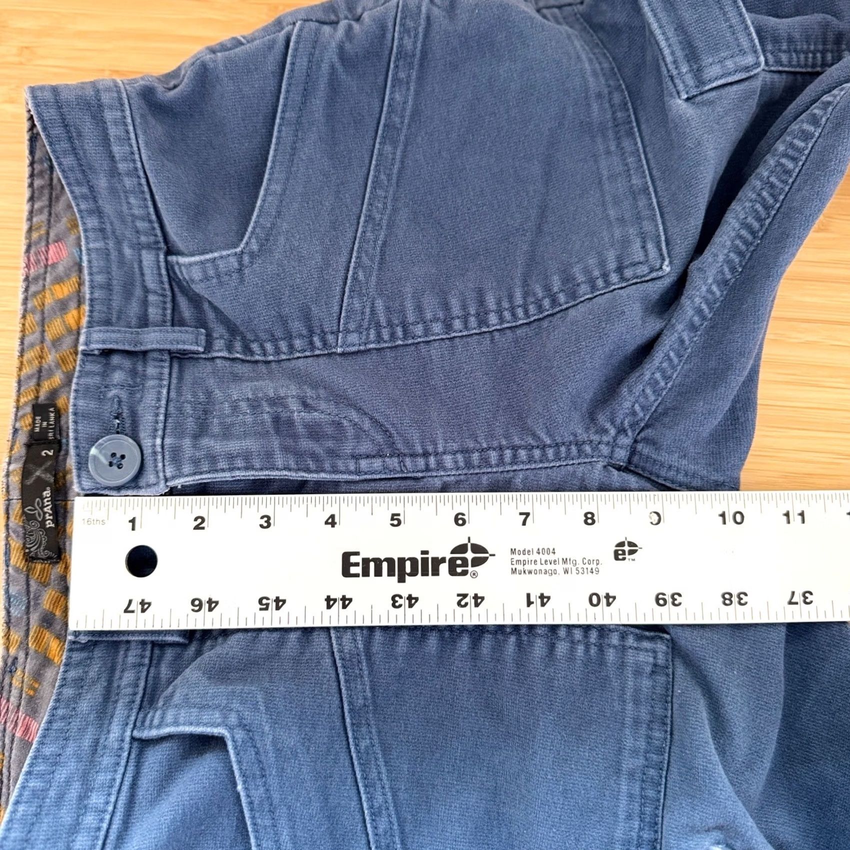 Prana Prana Nikit Cargo Pants Womens Size 2 Blue Organic Cotton Blend Casual Hike Size 26" / US 2 / IT 38 - 6 Thumbnail