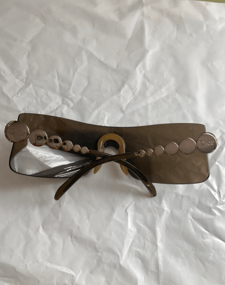 Dior × John Galliano × Vintage DIOR Sunglasses Millenium Wrap Shield Mask Bike Galliano Era Size ONE SIZE - 7 Thumbnail