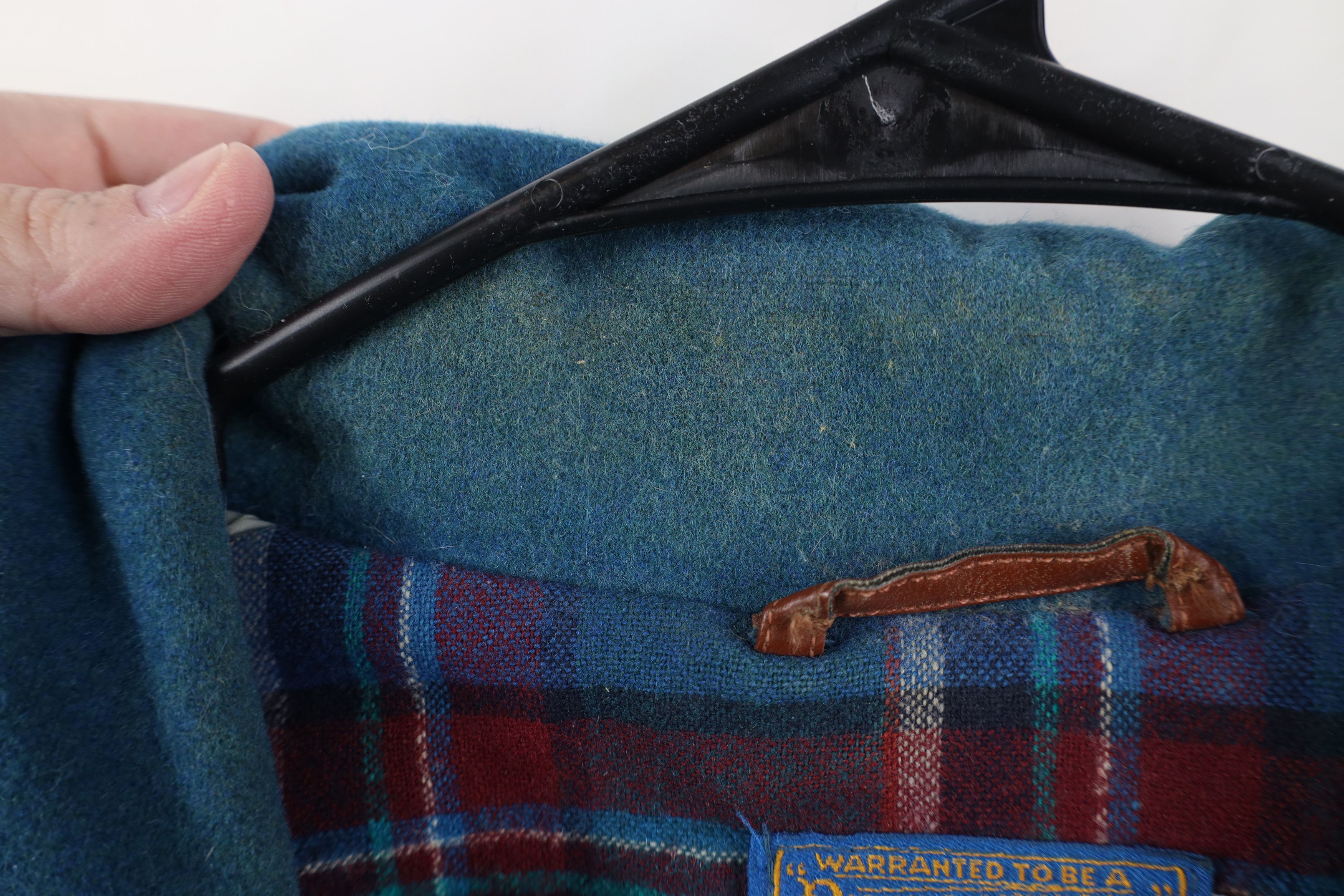 Pendleton Vintage 90s Pendleton Virgin Wool Bomber Jacket Blue USA Size US XL / EU 56 / 4 - 9 Thumbnail