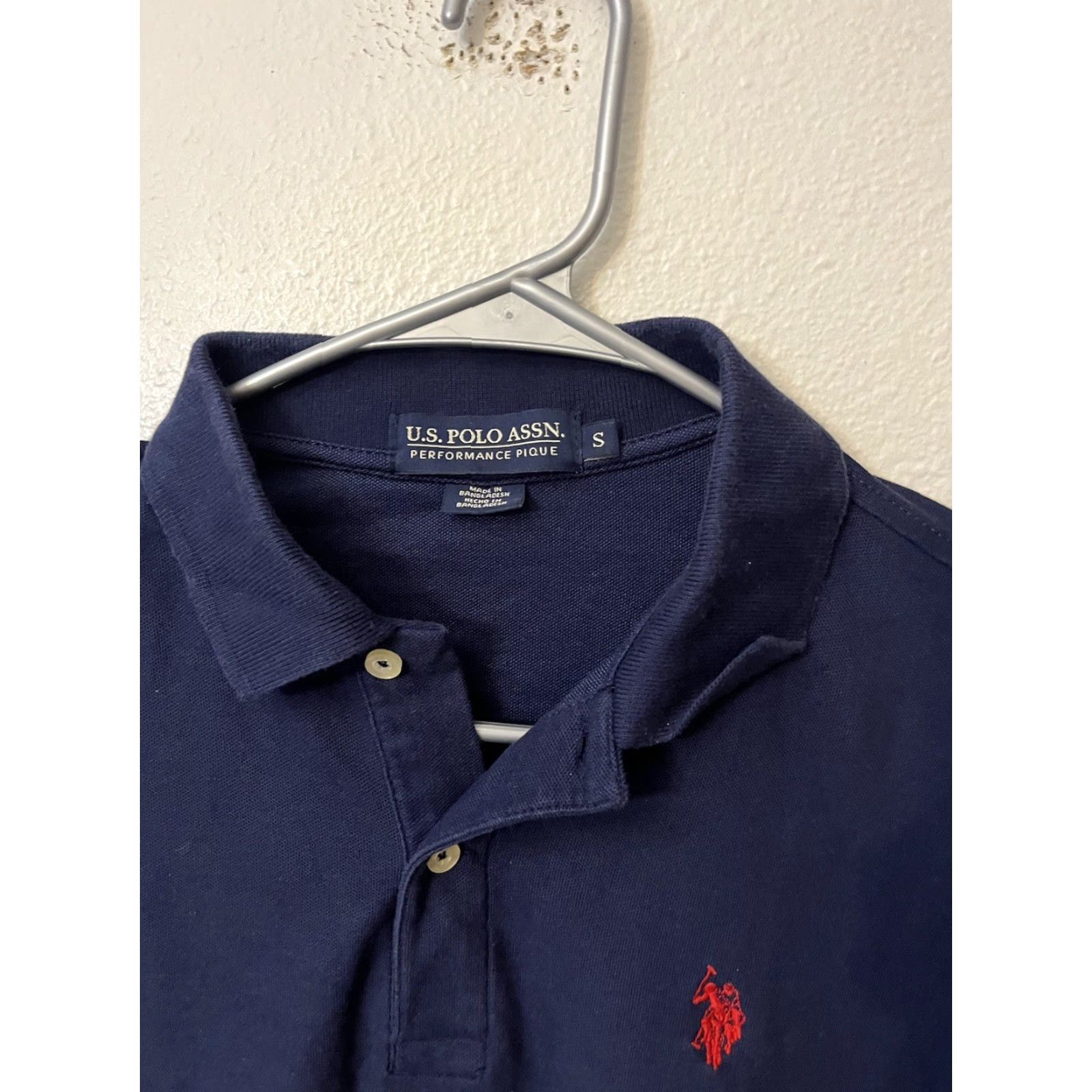 U.S. Polo Assn. U.S. Polo Assn. Performance Pique Navy Blue Small Men's Short Sleeve Polo Shirt Size US S / EU 44-46 / 1 - 3 Thumbnail