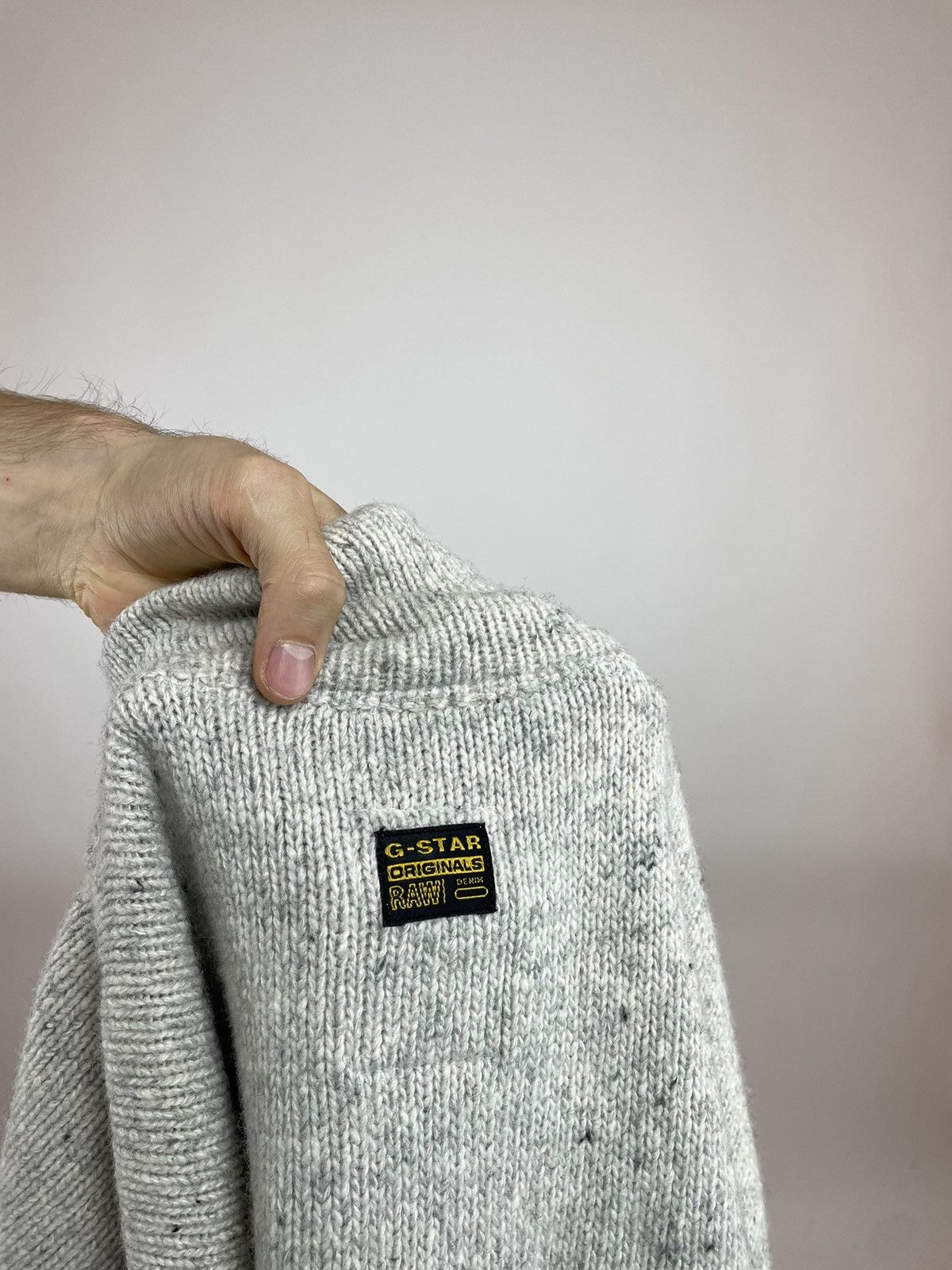 G-Star G-star RAW PIT SHAWL Collar knit l/s sweater Mens size L Size US L / EU 52-54 / 3 - 8 Thumbnail