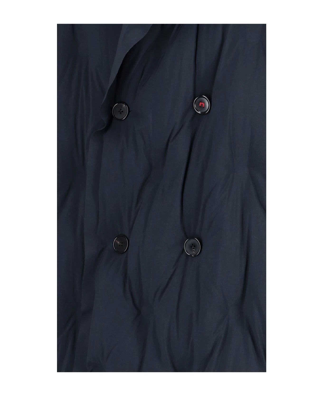 Maison Margiela o1w1db11225 Recycled Nylon Padded Coat in Navy Blue Size US L / EU 52-54 / 3 - 5 Thumbnail