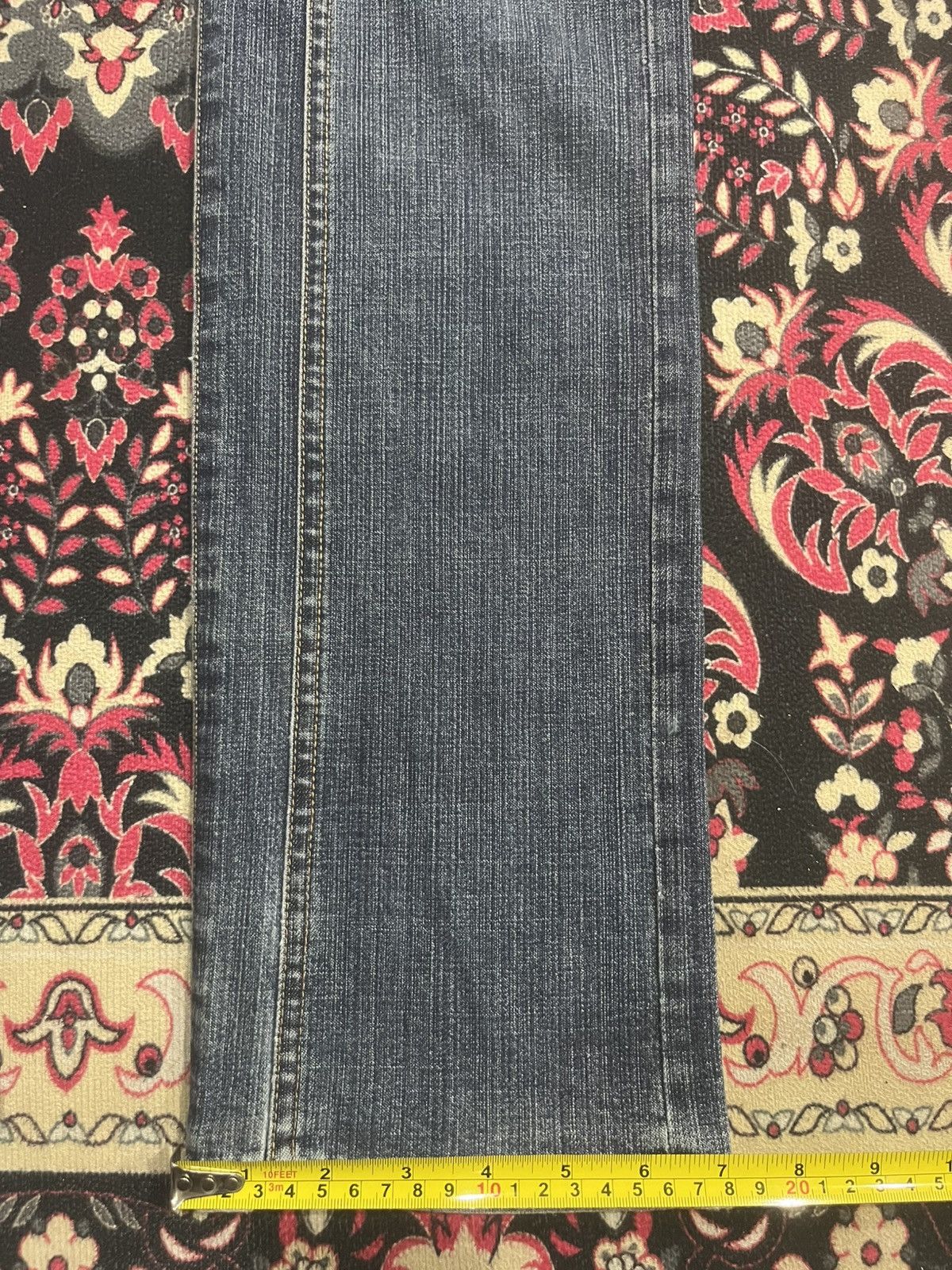 CABANE de ZUCCa Cabbane de Zucca Asymmetrical 11 Button Blue Washed Jeans Size US 30 / EU 46 - 15 Thumbnail