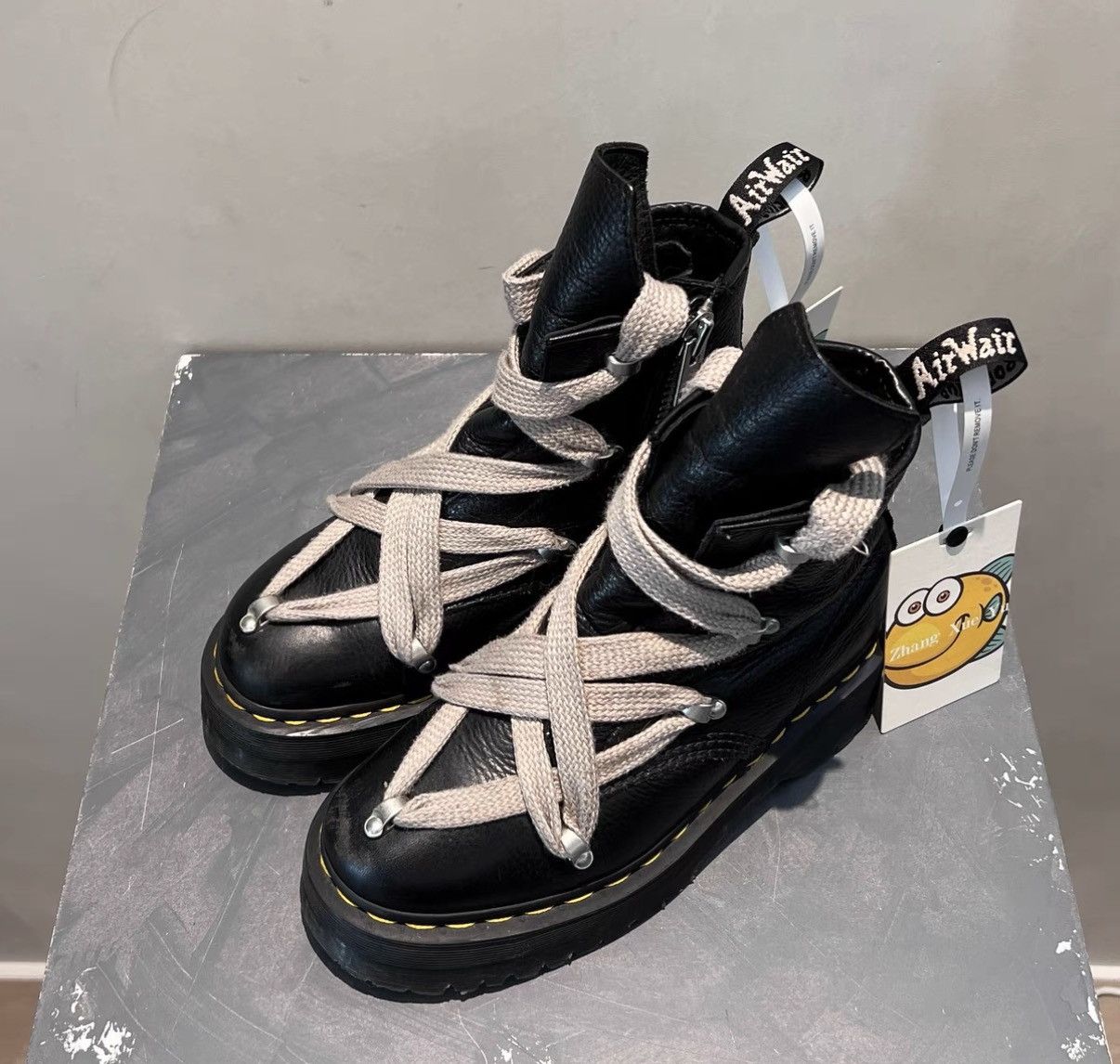 Rick Owens Rick Owens Drkshdw x Martens Quad Strap Platform Boots Size US 7 / IT 37 - 3 Thumbnail