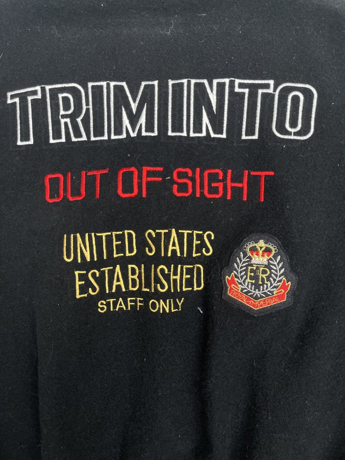 Japanese Brand × Vintage Triminto Staff Only Varsity Jacket – Embroidered Back Design Size US M / EU 48-50 / 2 - 4 Thumbnail